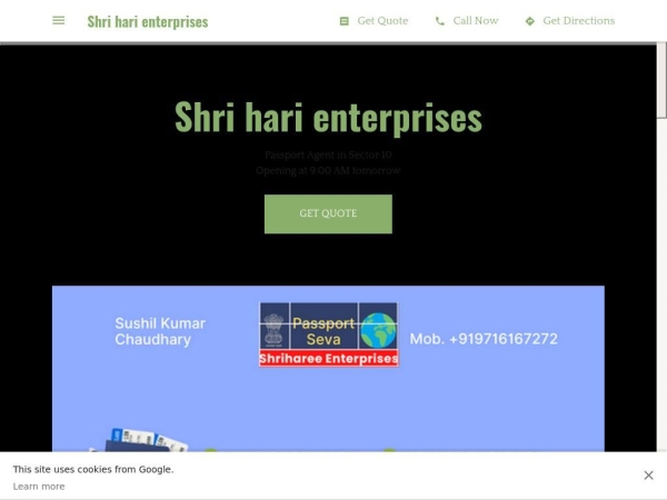 shriharienterprisespassport.business.site